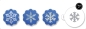 Preview: Stencils Set - Snowflakes